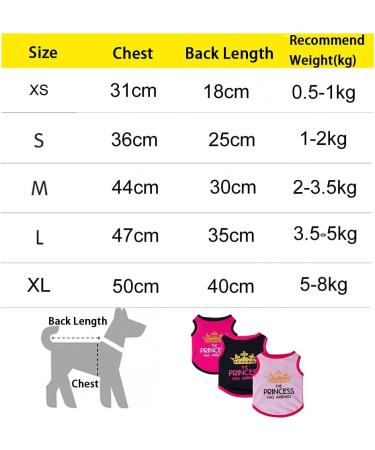 3-Pack Dog Clothing | Princess & Prince T-Shirts for Cats & Small to Medium Dogs - Cute Costumes - Buy Online on GoSupps.com