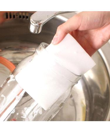 Sponge Eraser Melamine Sponge Cleaner Eraser Sponge for All Surfaces Wall Kitchen Dishes Bathroom Leather Car Sink Shoe Household Cleaning Supplies (White Twenty) White twenty - Buy Online on GoSupps.com