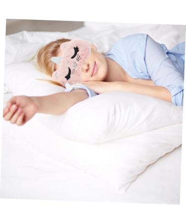 Beaupretty 2pcs Cat Eye Mask - White Polyester Eye Shadow for Students - Perfect Eye Cover for Sleep & Relaxation - Buy Online on GoSupps.com
