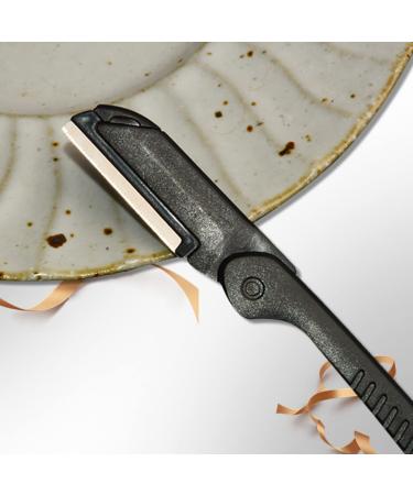 Frcolor Dermaplaning Razors - 3 Sets 10 Pcs Foldable Trimmer for Women - Black Face Razor 14.5x2cm - Buy Online on GoSupps.com