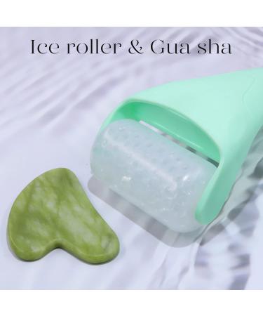BAIMEI Ice Roller and Gua Sha Facial Set for Pain Relief and Puffiness Reduction - Green - Buy Online on GoSupps.com