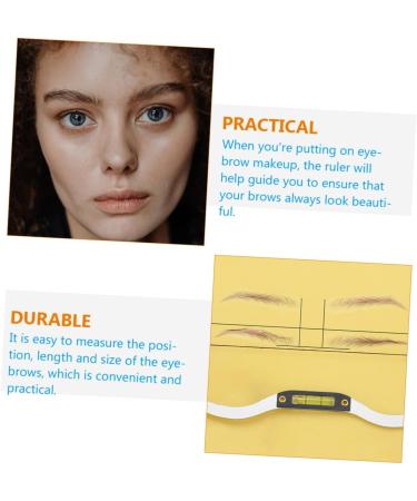 2 sets Eyebrow Kit Professional of Level Shaper Shaping Bow-shaped Measuring Tool Bow Corrector 22.5x4.3cmx2pcs Silverx2pcs - Buy Online on GoSupps.com