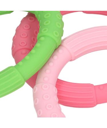 Silicone Teething Bracelet Bundle for Babies | 3pc Baby Teether Toy Set (Type 2) - Buy Online on GoSupps.com