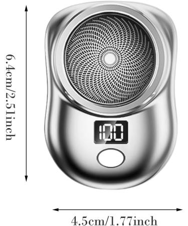 Electric Rechargeable Shavers for Men | Portable Electric for Men Type C Charging Shave for Smooth Shave Electric with Digital Display Silver - Buy Online on GoSupps.com