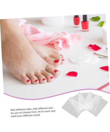  FOMIYES FOMIYES 80 Sheets Waterproof Bio Nail Labels Self-Adhesive False Nails Stickers Nail Glue Long Press Jelly Nail Flakes Nail Piece - Buy Online on GoSupps.com