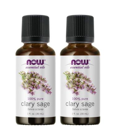 NOW Foods Clary Sage Oil 1 Ounce (2 Pack) 2 Fl Oz (Pack of 1)