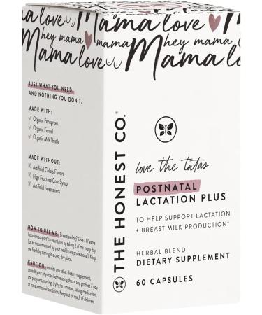 The Honest Company Postnatal Lactation Plus Supplements - Love The Tatas (60 ct.) - Buy Online on GoSupps.com