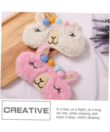 FOMIYES 6 Pcs Sherpa Fleece Eye Masks Plush Sleep Masks for Women & Kids Travel-Friendly Animal Sleeping Masks - Buy Online on GoSupps.com