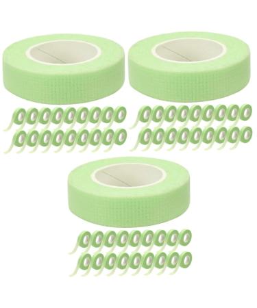 MAGICLULU 60 Rolls Fabric Tape Makeup Stuff Professional Lash Tape Small Soap Pearl Clip Tape for Lash Extensions Green Duct Tape Green Tape Non-woven Fabric Invisible Lifting Belt