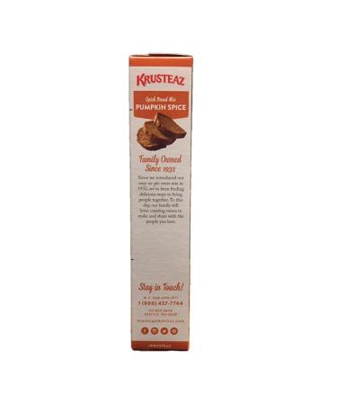 Krusteaz Pumpkin Spice Quick Bread Mix 15 oz - Pack of 3 - Buy Online on GoSupps.com