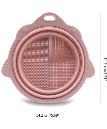 Makeup Brush Cleaner Mat Silicone Cleaning Bowl Scrubber Brush Portable Cleaning Tool Makeup Sponge Powder Puff Silicone Makeup Brush Cleaner Makeup Sponge Cleaner Cosmetic Brush Cleaning Tool Pink - Buy Online on GoSupps.com