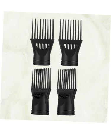FRCOLOR Hair Dryer Diffuser Set - 4pcs Universal Comb Attachments for Blow Dryer - Afro Comb & Nozzles - Perfect Hair Straightener Replacement - Black - Buy Online on GoSupps.com