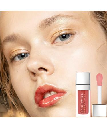 Charm Kiss Hydrating Lip Glow Oil - Transparent Plumping Lip Gloss for Lip Care - Rosewood Tinted Moisturizing Lip Oil - Buy Online on GoSupps.com