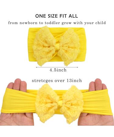 Midodo 15 Pcs Baby Girl Soft Elastic Turban Headbands - Newborn Knot Hair Bands for Infants - Buy Online on GoSupps.com