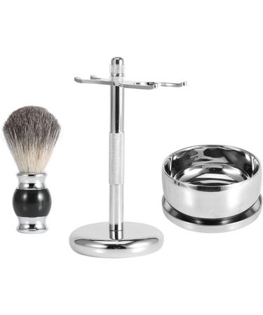 SUPYINI Professional Men's Shaving Tool Kit - Stand Faux Hair Brush Alloy Soap Mug & Bowl for Ultimate Grooming - Buy Online on GoSupps.com
