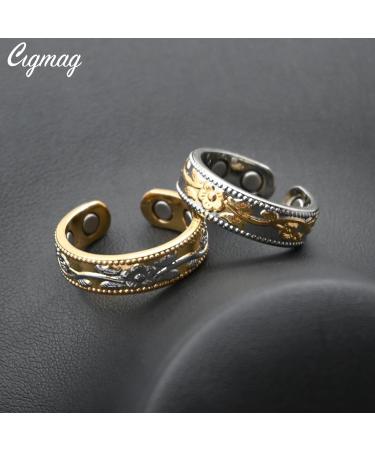 Cigmag Lymphatic Drainage Magnetic Ring - Copper Adjustable with Removal Tool - Gift Box Included (Silver/Gold/Plum) - Buy Online on GoSupps.com