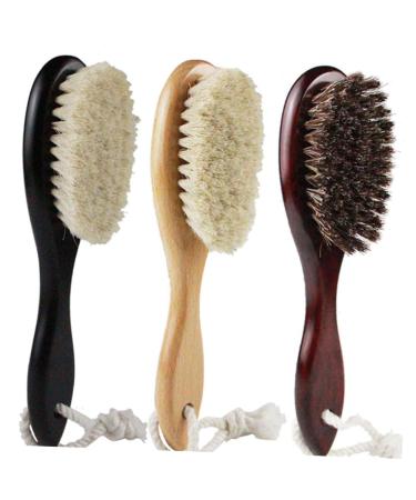 Minkissy 2-Pack Baby Bath Brush Set | Mustache & Beard Hairbrushes for Men | Bamboo Infant Hair Brush 20x5cm | International Shipping Available - Buy Online on GoSupps.com