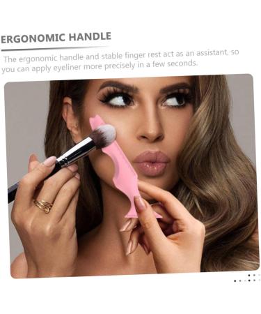 Luxshiny Lipstick Wearing Aids Silicone Beauty Ruler Makeup Gadgets Makeup Supply Eyeliner Aid Travel Pink Girl Guard Plate Silicone Mascara Applicator 15X4.15CM Pink - Buy Online on GoSupps.com