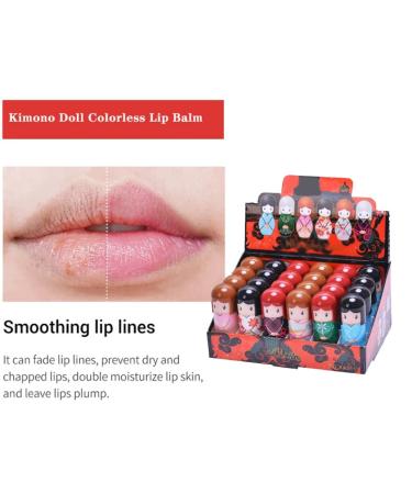Shop Doll Shaped Lip Balm - 24 Moisturizing Lip Care Treatments for Dead Skin Repair - Buy Online on GoSupps.com