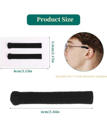 Abrille Glasses Cover - 2 Pairs Soft Cotton Ear Pads & Anti-Slip Pillows for Reading Sunglasses | Perfect for Running & Camping - Buy Online on GoSupps.com