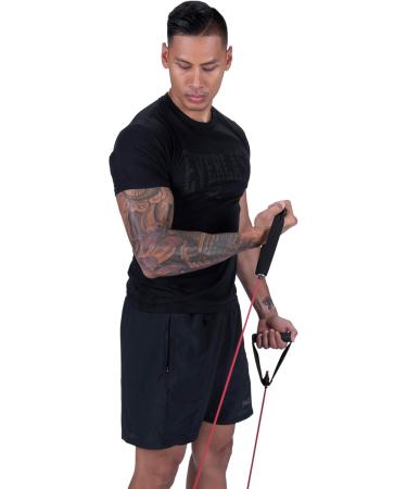 Everlast Medium Resistance Band - Durable Latex Tube with Padded Handles Ideal for Pilates Home Gym Fitness Weight Loss Full-Body Workouts Great Exercise Equipment for Home & Recovery - Buy Online on GoSupps.com
