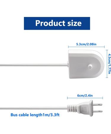 Charger Base for Philips Sonicare Electric Toothbrush | Compatible with HX6100, HX3000, HX6000, HX8000, HX9000 Series | Travel Charger for Protective Clean 4100, 5100, 5300 Series - Buy Online on GoSupps.com