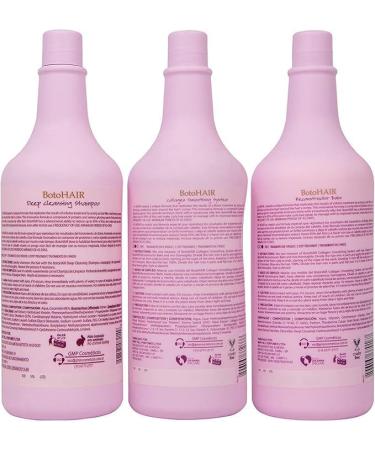  INOAR INOAR Professional BotoHair Deep Cleansing Shampoo BotoHAIR Collagen System and BotoHAIR Reconstructive Balm 3 Litres - Buy Online on GoSupps.com