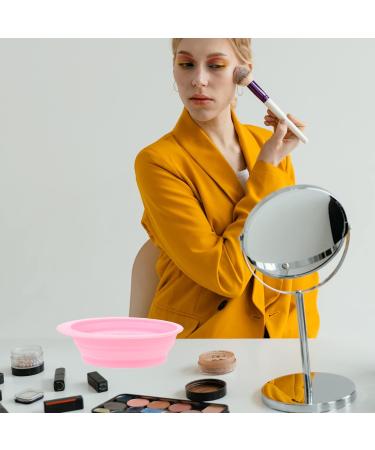 FRCOLOR Cleaning Pad Cosmetic Brush Scrubber Makeup Brush Scrubber Mat Brush Cleansing Pad Makeup Brush Washing Bowl Silicone Makeup Brush Beauty Tool Cleaner Beauty Tools Silica Gel Fold 14.5x11cm Pink - Buy Online on GoSupps.com