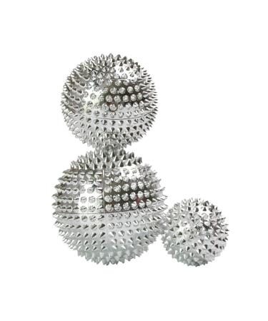D Dolity 3 pieces Magnet massage ball acupressure balls hedgehog foot massage fascia ball for foot vaults & chop stress reduction & relaxation through trigger point therapy including different dimensions