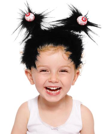 JINGAN Halloween Hair Hoop - Eyeball Headband Horror Big Eye Ball Hair Hoop - Blood Eyeballs Headwear Headbands Hair Supplies For Halloween Stage Performance Black One Size - Buy Online on GoSupps.com
