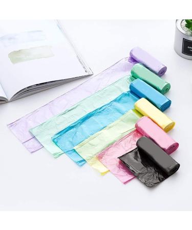 5Roll 100 Pieces Kitchen Toilet Household Disposable Garbage Bag Flat Mouth Garbage Bags Pink - Buy Online on GoSupps.com