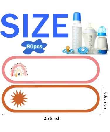 400 PCS Personalized Boho Baby Daycare Name Labels - Ideal for Bottles, Toys, Food Containers, Lunchbox, Cups - Baby Name Stickers for Daycare - Buy Online on GoSupps.com