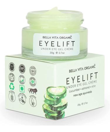 Glamorous Hub Bella Vita Organic Eyelift Under Eye Cream Gel For Dark Circles Puffy Eyes Wrinkles & Removal Of Fine Lines For Women & Men 20Gms