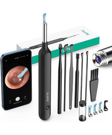 Ear Wax Removal Tool Camera 1080p HD Otoscope Ear Cleaner with Camera and Light Ear Camera and Wax Remover Ear Scope Pick Camera Ear Cleaning Kit 4 Ear Spoons for iPhone iPad Android Windows PC