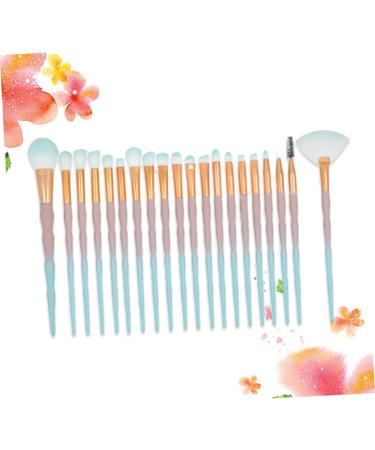 FOMIYES 20pc Makeup Tools Spray Blue Fur Handle Unicorn Shadow Eye Beauty Soil Stone Brush - Buy Online on GoSupps.com