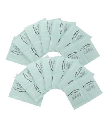 SHERCHPRY Lot de 30 Lingettes d'Huile Post- pilation Nettoyage Doux Dissolvant de Cire Usage Domestique et Professionnel Lingettes Apaisantes pour Peau Sensible