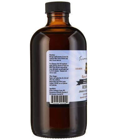 Sunny Isle Rosemary Jamaican Black Castor Oil 8oz - Hair Growth & Scalp Care | Hot Oil Treatment for Acne Prone Skin - Buy Online on GoSupps.com