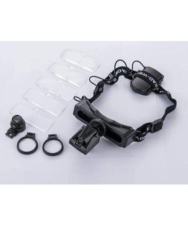 Magnifying Glass Head Mounting 3.5-Fold Magnifying Glass Abs Material Frame with Led Light Hd Optical Glass Lens for Reading Crafts Repair Magnifier Lofty Ambition - Buy Online on GoSupps.com