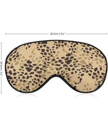Leopard Skin Sleep Mask - Adjustable Blindfold for Men and Women | Blocks Light for Night Travel and Nap - Buy Online on GoSupps.com