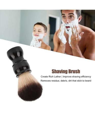 Portable Ergonomic Razor Brush for Men - Soft Nylon Hair Shaving Brush with Resin Handle for Facial Care - Buy Online on GoSupps.com
