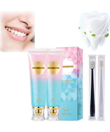 Niacinamide Whitening Toothpaste, Anti-Stain Whitening Toothpaste, Oral Cleaning to Remove Tooth Stains and Bad Breath (2pcs)