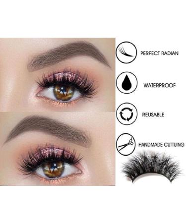 3D Mink False Eyelashes - Long Thick Hand-Made Reusable Mink Fur Lashes for Natural Makeup | International Shipping - Buy Online on GoSupps.com