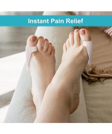 Gel Bunion Protector Shield - 2pcs Silicone Bunion Pads for Big Toe - Pain Relief for Bunions and Blister Protection - Buy Online on GoSupps.com