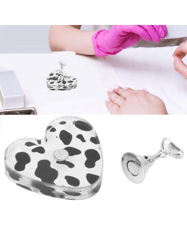 Nail Practice Holder Free DIY Manicure Tool Nail Display Stand Cow Texture Fade Resistant for Nail Artists for Home for Salon (Sliver) - Buy Online on GoSupps.com