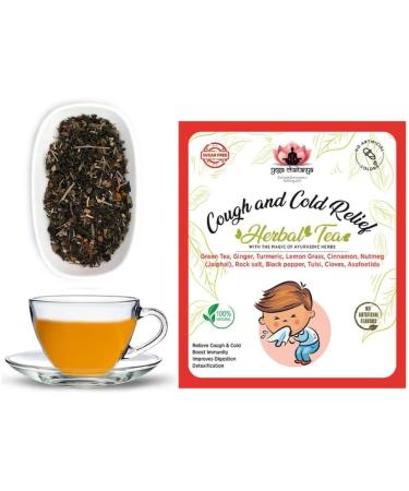 Yoga Chaitanya-Cough and Cold Relief Herbal Tea-Loose Leaf (50 gm) 1 count (Pack of 1) - Buy Online on GoSupps.com