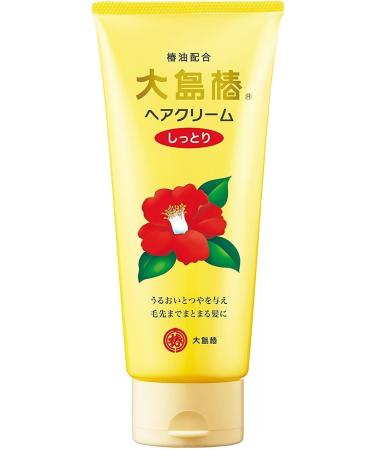 Oshima Tsubaki Hair Cream extra moist Camellia oil Styling hair cream Tames frizz and flyaways Boost moist and shine for dry and thick hair (5.64 OZ /160g)