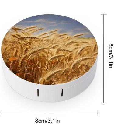Portable Contact Lens Case - Wheat Harvest Travel Storage Box for Lenses - Buy Online on GoSupps.com