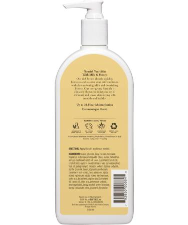 Burt's Bees Milk & Honey Body Lotion 12 oz - Nourishing Moisturizer for Soft Skin - Buy Online on GoSupps.com