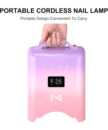 Buy M - NEO 78W Cordless Rechargeable Nail Curing Lamp | 4 Timer Settings & Auto Sensor | Perfect for All Nail Sizes - White - Buy Online on GoSupps.com