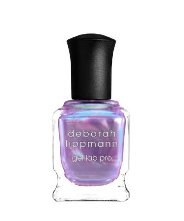 Deborah Lippmann Gel Lab Pro Nail Polish | Treatment Enriched for Health Wear and Shine | No Animal Testing 21 Free Vegan | Red and Purple Colors I Put A Spell On You - sheer purple with green shimmer